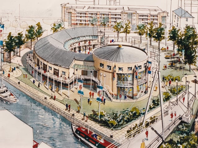 The design of the proposed new Tetley's Brewery Wharf.