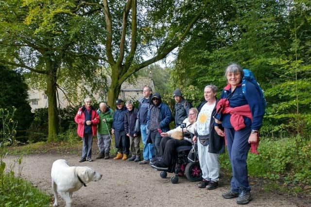 Members of Open Country enjoy a walk in Nidderdale