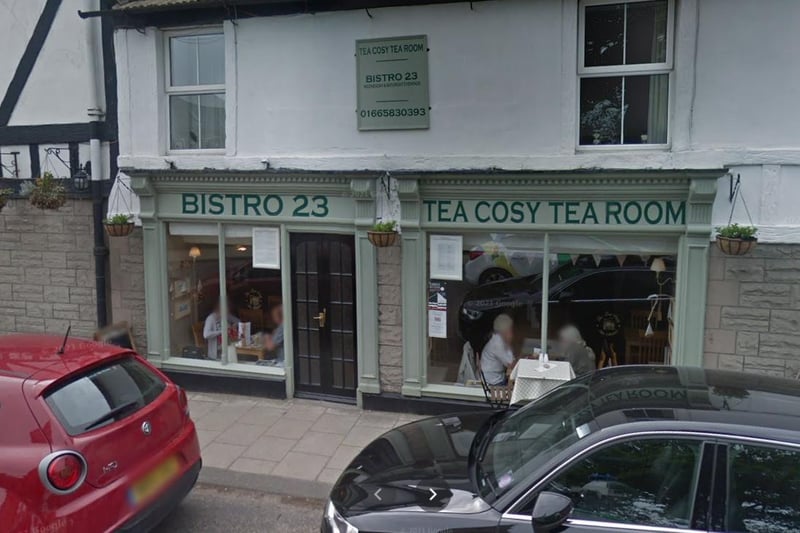 Bistro 23 in Alnmouth gets a 4.8 rating.