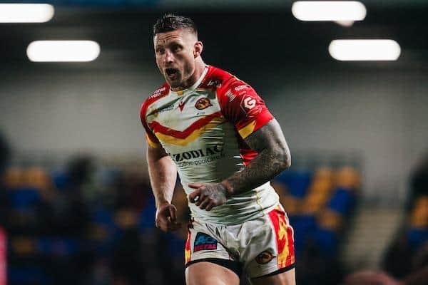 Veteran forward Tariq Sims has made an explosive start to his Catalans Dragons career. Picture by Alex Whitehead/SWpix.com.