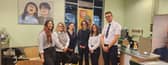 Helen McGrath and the Specsavers Harrogate team