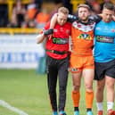 Tigers' pivots were hit by a series of injuries throughout 2022, including in September when Danny Richardson limped out of a home game against Salford. Picture by Allan McKenzie/SWpix.com.