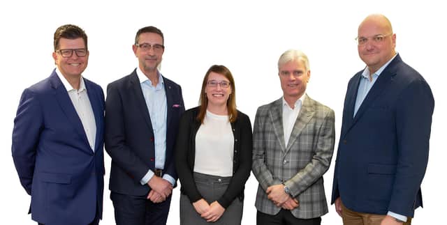The Network Auctions team, l-r: Guy Charrison, Richard Worrall, Denise Daniels, Stuart Elliott, Tony Limbrick