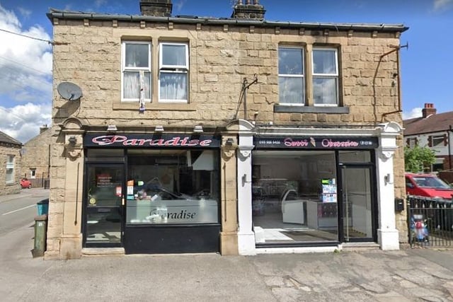 Paradise Balti and Pizza in Yeadon was another curry house recommended by our readers. The fast food joint offers tandoori, korma and balti dishes as well as Indian set meals and favourites such as vindaloo.
