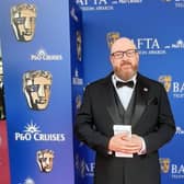 Manchester Arena bombing survivor Paul Price attended the BAFTA Awards ceremony after appearing in Label1/ITV documentary 'Worlds Collide: The Manchester Bombing'. Picture: Day One Trauma Support.