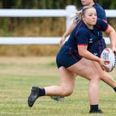 Leeds Rhinos' Ruby Bruce training with England in July. Picture by Allan McKenzie/SWpix.com.
