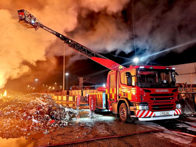 The blaze comes after a huge fire in the same area last year.