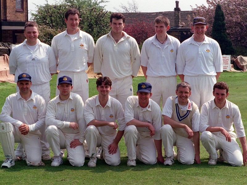 Farsley CC pictured in May 1998. Back row, from left, are Lee Carass, Joss Overend, Damian Shanahan, Anthony Gilkes and Richard Gould. Front row, from left, are John Goldthorpe, Tim Staniforth, Stewart Smith, Matthew Doidge, Steve Leatherdale and Matthew Barnes.