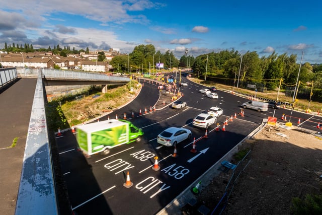 The Armley Gyratory works are progressing well on the highways phase of the scheme, including widening of the central gyratory and entry island approaches, which links to creating additional lane capacity.