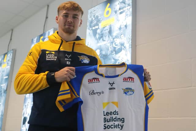 Trialist Lewis Boyce is enjoying working at Rhinos with fellow north-easterner Kieran Hudson, pictured. Picture by Phil Daly/Leeds Rhinos.