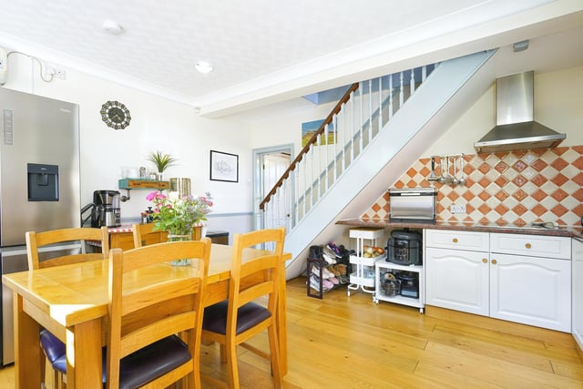 The house, which is full of character and charm throughout, is arranged over two floors and boasts an expansive outdoor space with plenty of room for garden furniture.