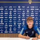 Leeds United confirm the signing of 16-year-old Scottish youth striker Lewis Pirie (Pic: Leeds United)