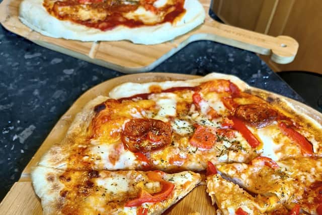 Karen Wright's tasty pizza recipe