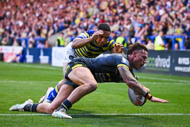 Leeds Rhinos produced a top-quality performance to win 34-6 at Warrington Wolves in June, when Chris Hankinson was among the try scorers. Coach Brad Arthur wants a repeat in Friday's semi-final. Picture by Olly Hassell/SWpix.com