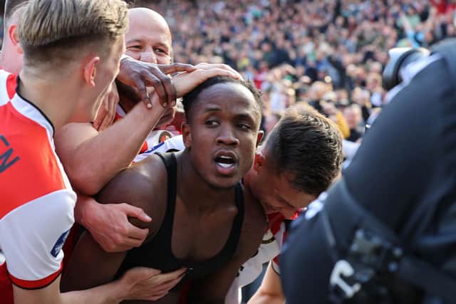 MAIN MAN - Luis Sinisterra welcomes the pressure of scoring goals and making them as Leeds United prepare for life without Raphinha. Pic: Getty