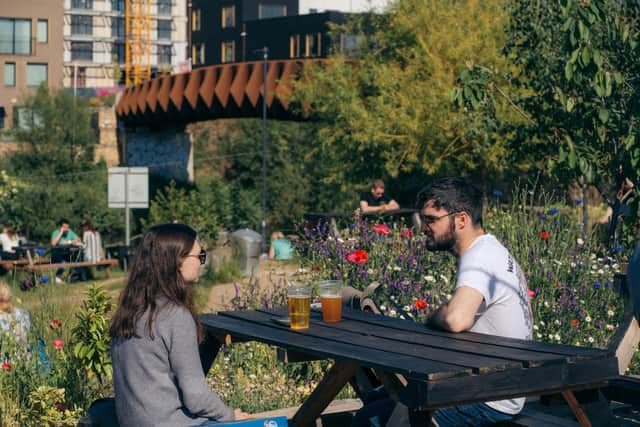 Piglove by the River, from the Leeds microbrewery, is now back open on the banks of the River Aire (Photo by Piglove)