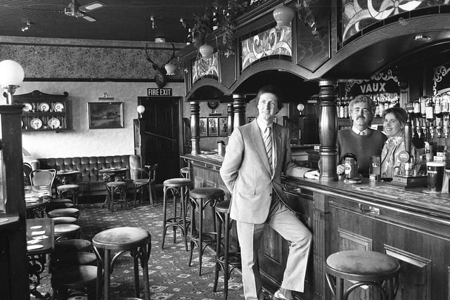 The refurbished bar of the Beehive at Houghton was pictured in 1986.