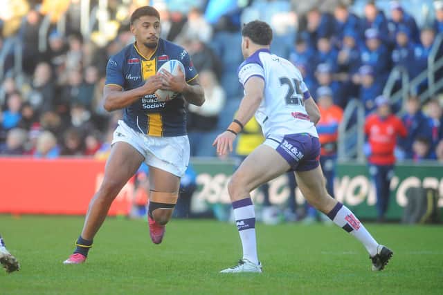 Jeremiah Mata'utia is in contention for Leeds Rhinos' home game against York Knights next week, according to coach Brad Arthur. Picture by Steve Riding.