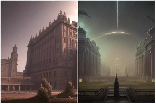 The aliens have landed and they have taken over Leeds Town Hall and Harewood House - take a look at the deserted remains.