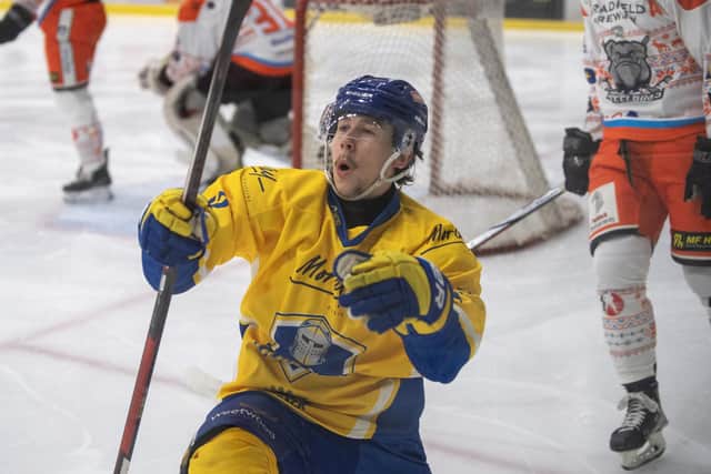 LEADING MAN: Leeds Knights captain Kieran Brown scored twice in the 7-0 win at Peterborough on Sunday. Picture: Tony Johnson
31st December 2023