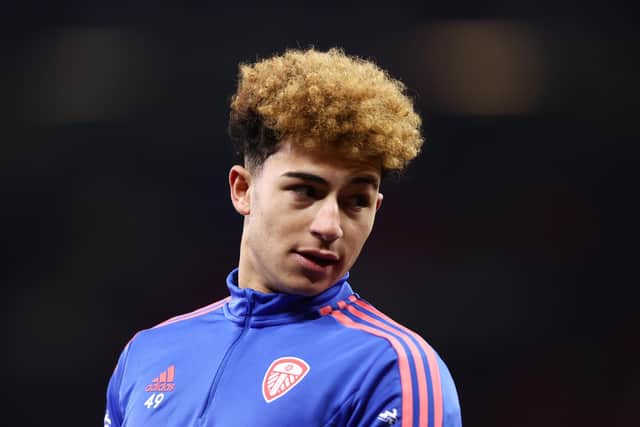 ON THE MARK: Mateo Joseph in Leeds United's under-21s most recent outing. Photo by Naomi Baker/Getty Images.