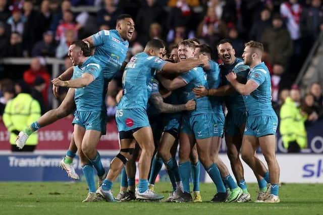 A dramatic win at St Helens last month showed what Rhinos are capable of. Picture by Paul Currie/SWpix.com.