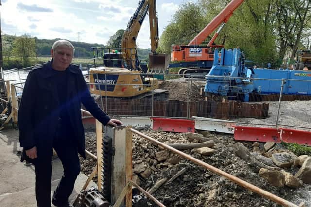 Tony Robbins said that the gates allowing water into the goit at Kirkstall Abbey were closed some 20 years ago and that he and others have been trying to get them to be opened again since. Photo: National World