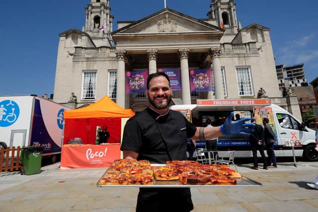 Chef Nunzio Larosa, from Poco Leeds, pictured during the Leeds Food Festival in Millennium Square.
