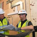 G&H development manager Paul Churchill with apprentice Callum Barry in the new training facility.