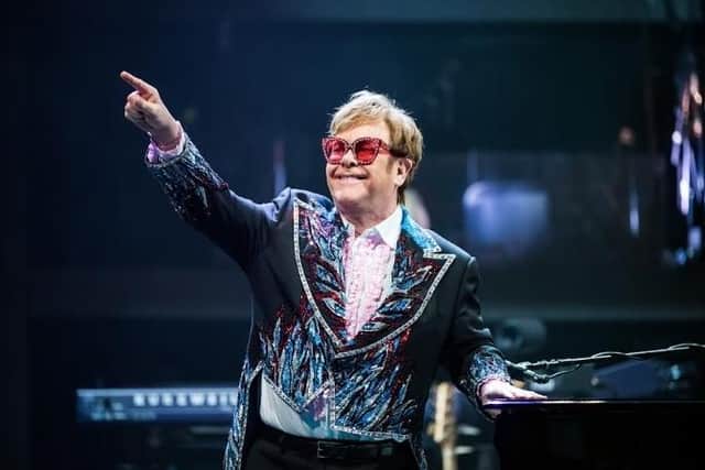 Elton John at the First Direct Arena in Leeds. Photo: Ben Gibson