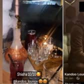 Instrgram stories published by the authorities, showing inside the Kandoo Restaurant and Lounge in Leeds.