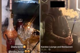 Instrgram stories published by the authorities, showing inside the Kandoo Restaurant and Lounge in Leeds.