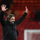 CONFIDENCE: In Leeds United under boss Daniel Farke, above, in Friday night's huge Championship fixture at QPR. Photo by Ed Sykes/Getty Images.