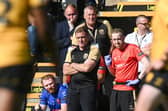 Castleford Tigers coach Ryan Carr watches his side's win against Leeds Rhinos two weeks ago. Picture by Matthew Merrick/SWpix.com.