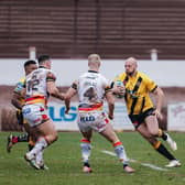 Liam Watts in action against Bradford Bulls in his final appearance for Castleford Tigers. Picture by Alex Whitehead/SWpix.com.