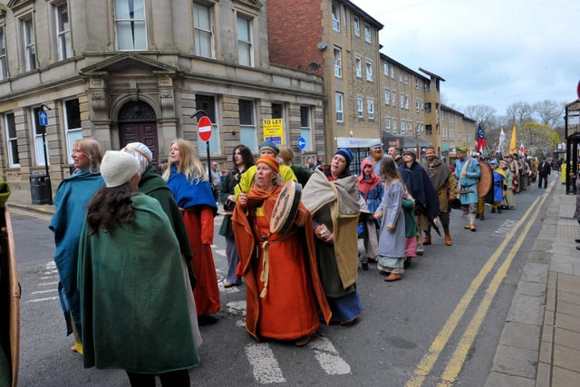 A range of colourful outfits were part of the parade.