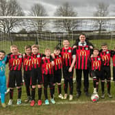 John Burgess & Kim Thornton from McDonald's Northallerton with NTJFC