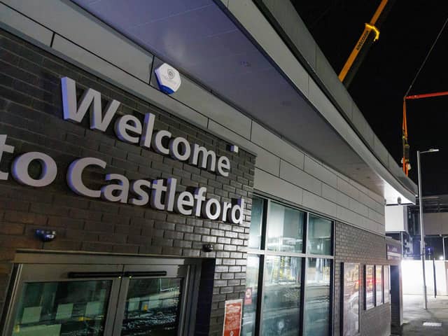 Castleford station’s second platform has been rebuilt and will be reopened as part of the upgrades.