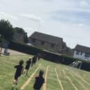 Collingham children enjoy their Fun Run