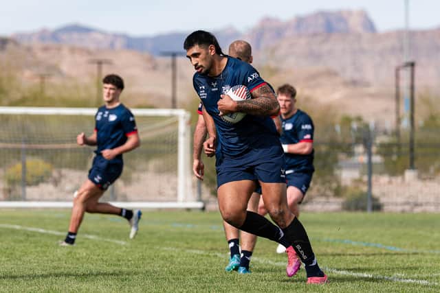 Jeremiah Mata’utia is pushing for a recall to Leeds Rhinos' matchday 17. Picture by Alex Whitehead/SWpix.com.