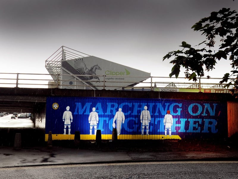 The mural, painted on the Lowfields Way underpass at Elland Road, was created to honour the First Division title-winning team of 1991-92. It features stars including David Batty, Gordon Strachan, Gary Speed and Gary McAllister and manager Howard Wilkinson. One of the first Leeds United-themed murals, it was created by Jameson Rogan and commissioned by the Leeds United Supporters' Trust in 2017.