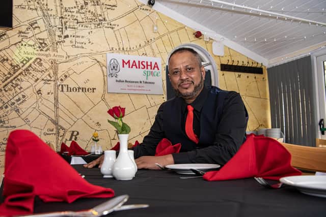 Chuton Miah, manager of Maisha Spice at The Mexborough Arms in Thorner, said people who come through the restaurant's doors are like "family" to him. Photo: Tony Johnson