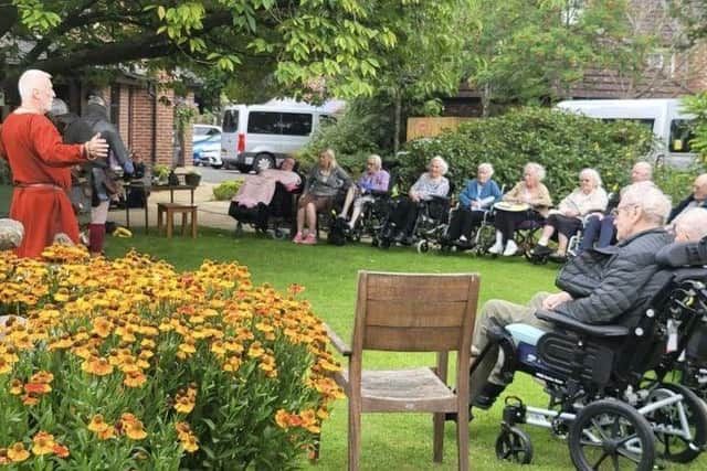 Guest speaker, John Shaw speaks to residents
