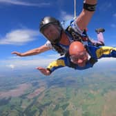 Martin takes on skydive for Sue Ryder
