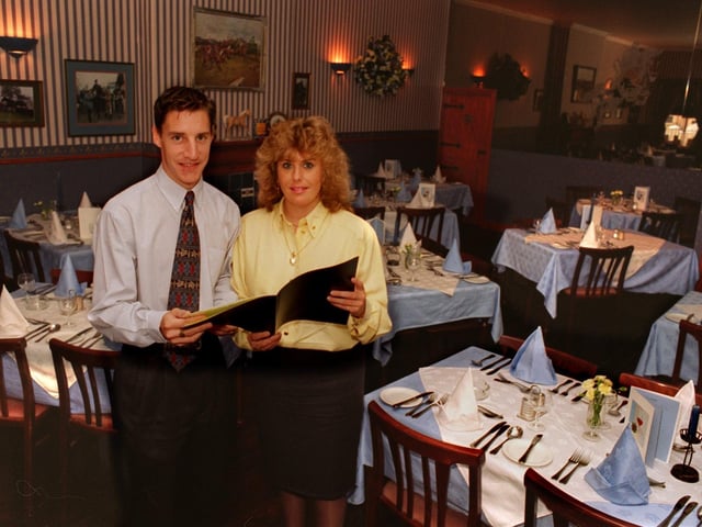 Steve and Vicky at Hurdles bistro in Wetherby pictured in October 1996.