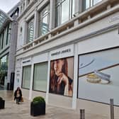 Ernest Jones replaces former shoe shop Clarks in Commercial Street at the corner of Trinity Street.