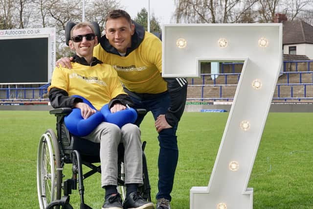 The marathon is being held in honour of rugby league legend and motor neurone disease campaigner Rob Burrow. Picture: Simon Dewhurst