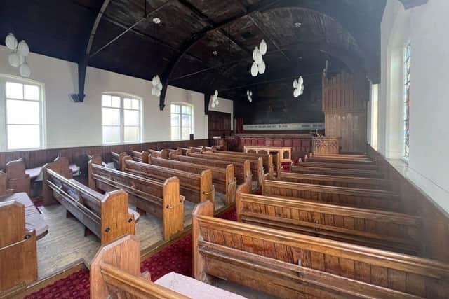 The church and Sunday school at Smithies, Barnsley, up for sale next month with Sheffield auction house Mark Jenkinson