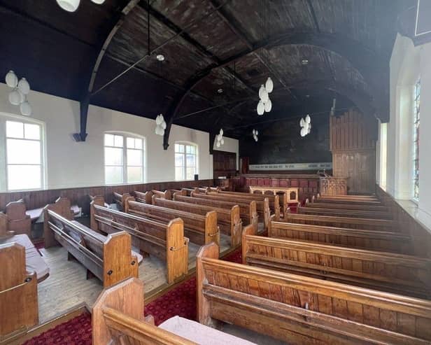 The church and Sunday school at Smithies, Barnsley, up for sale next month with Sheffield auction house Mark Jenkinson