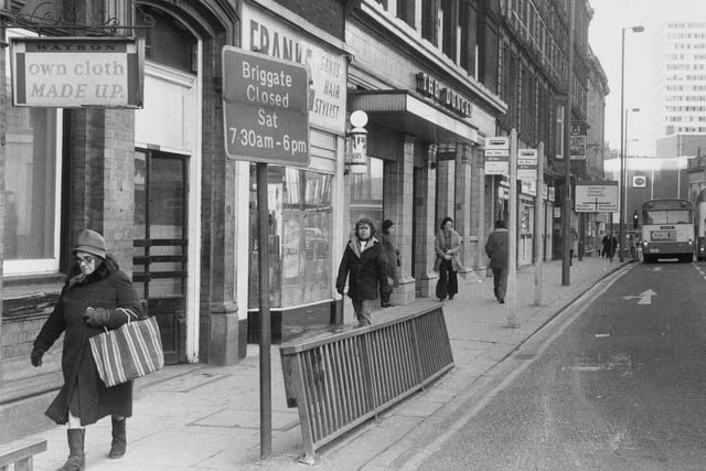 Duncan Street in Leeds city centre pictured in January 1976.